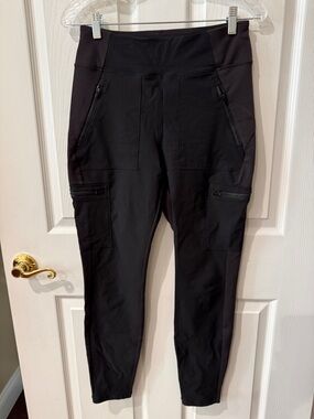 Athleta Black Performance Joggers with Zip Pockets